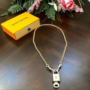 LV padlock & key necklace